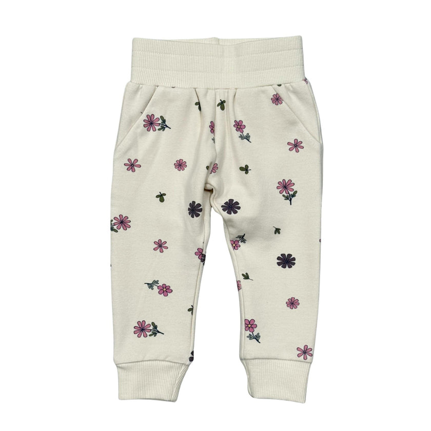 Girls Fleece Sweatpants in Wild Stem