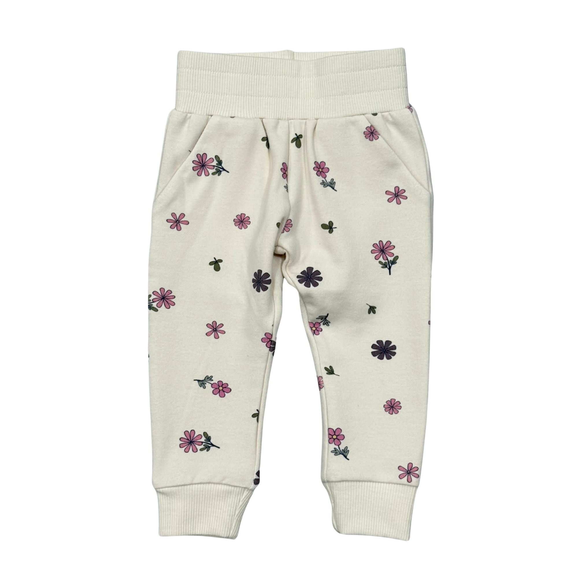 Girls Fleece Sweatpants in Wild Stem