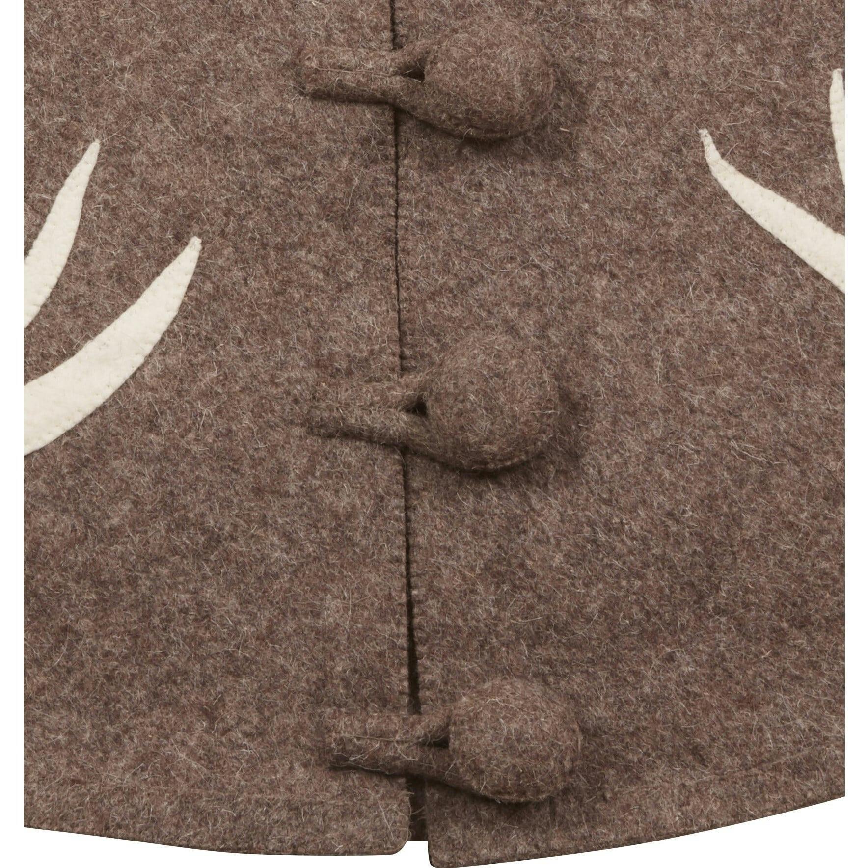 Handmade Felt Antlers Gray Christmas Tree Skirt 60