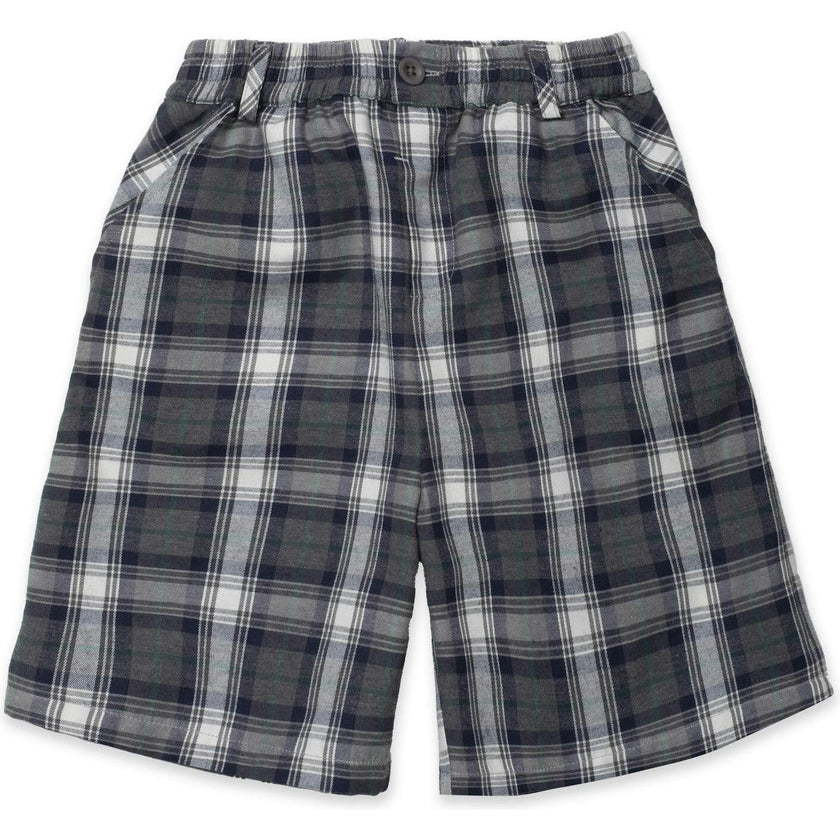 Play Cargo Shorts in Grey Plaid