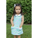 Printed Knit Tulip Pocket Dress