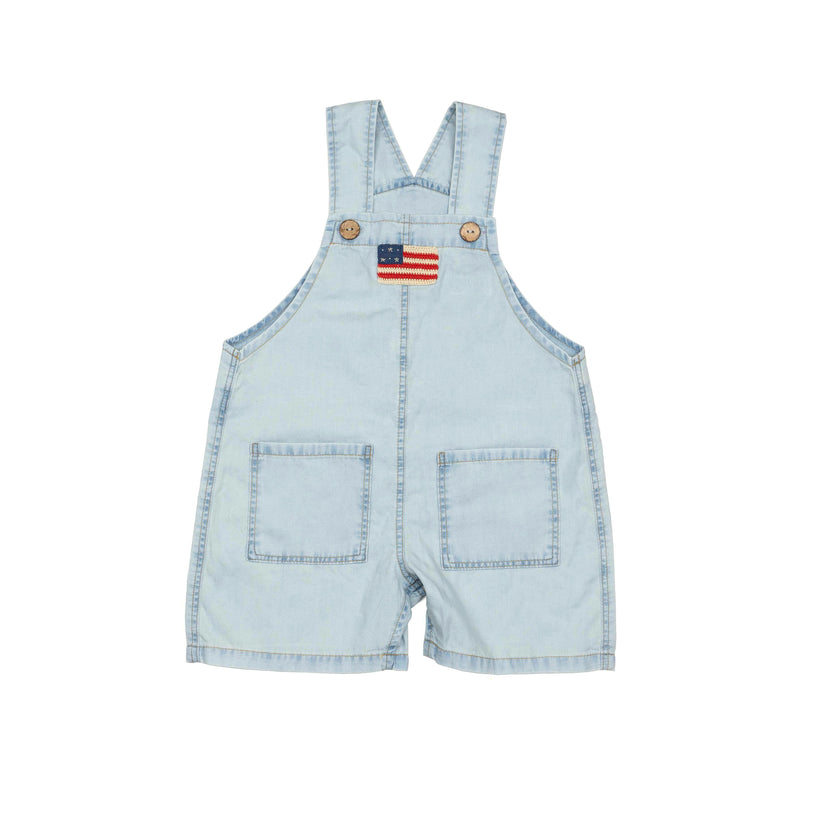 Overalls in Denim American Flag