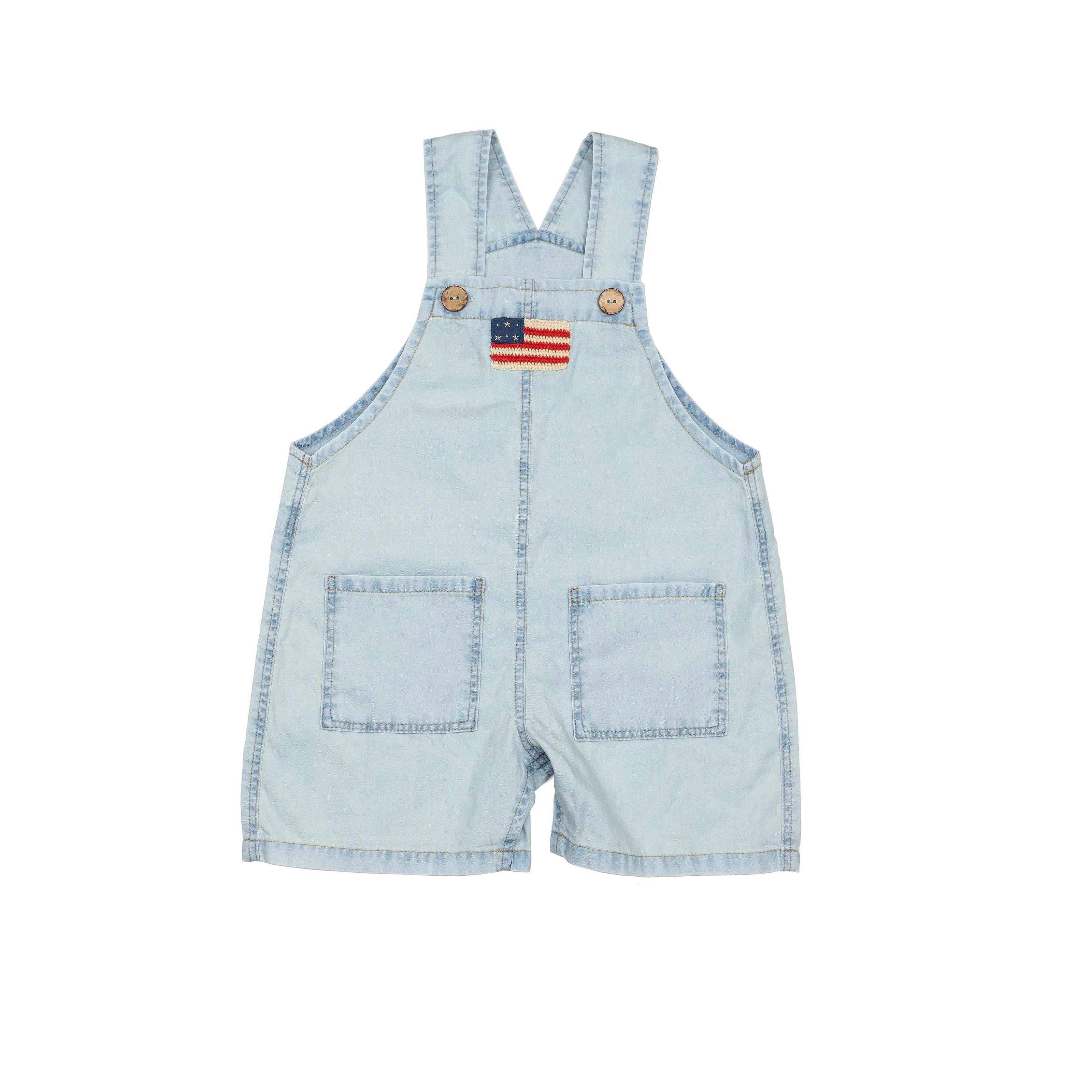 Overalls in Denim American Flag