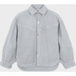 Organic Cotton Denim Balloon Overshirt