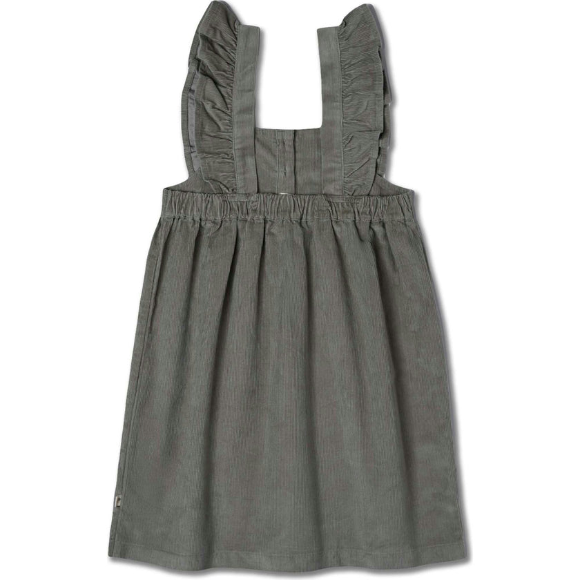 Organic Ruffle Corduroy Dress