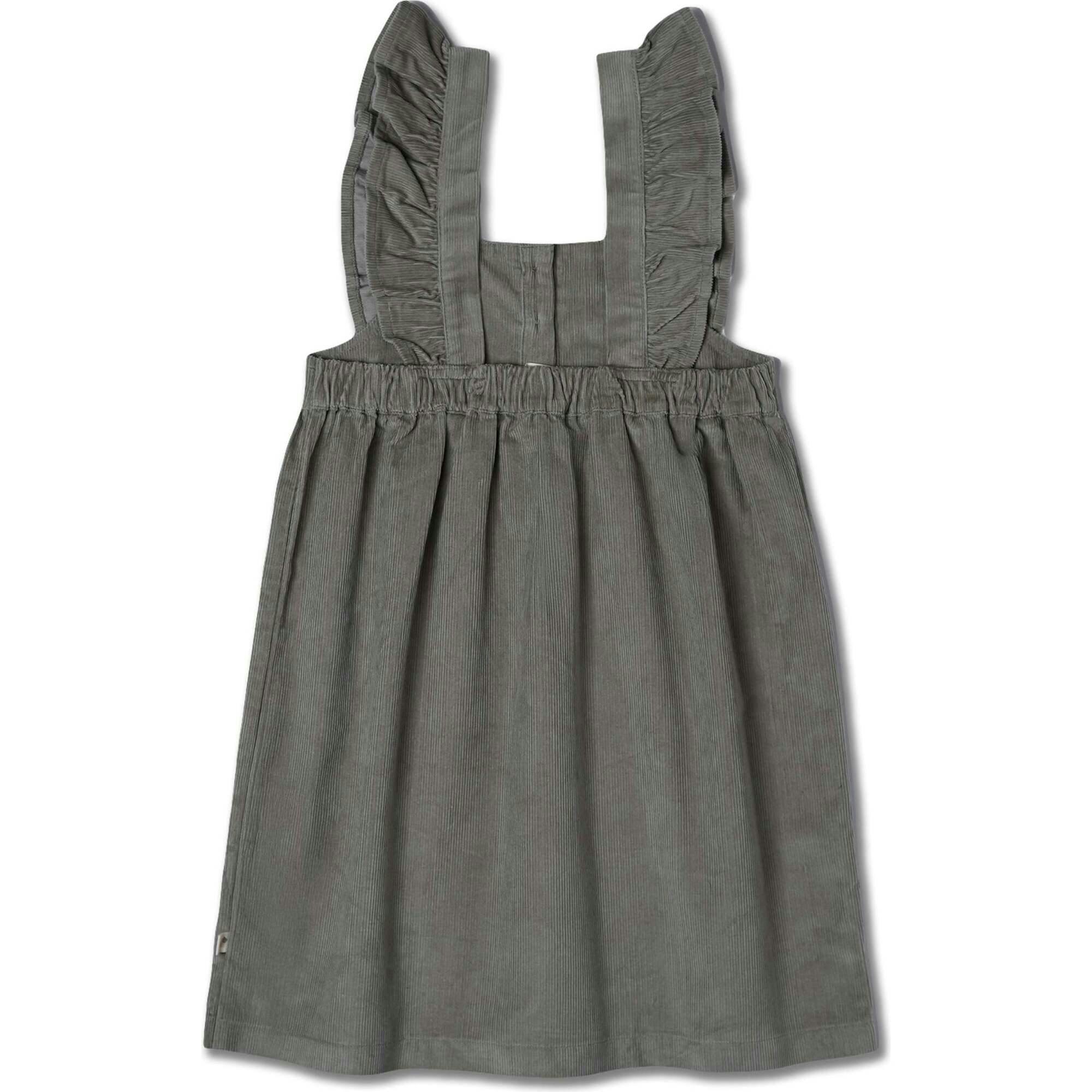 Organic Ruffle Corduroy Dress