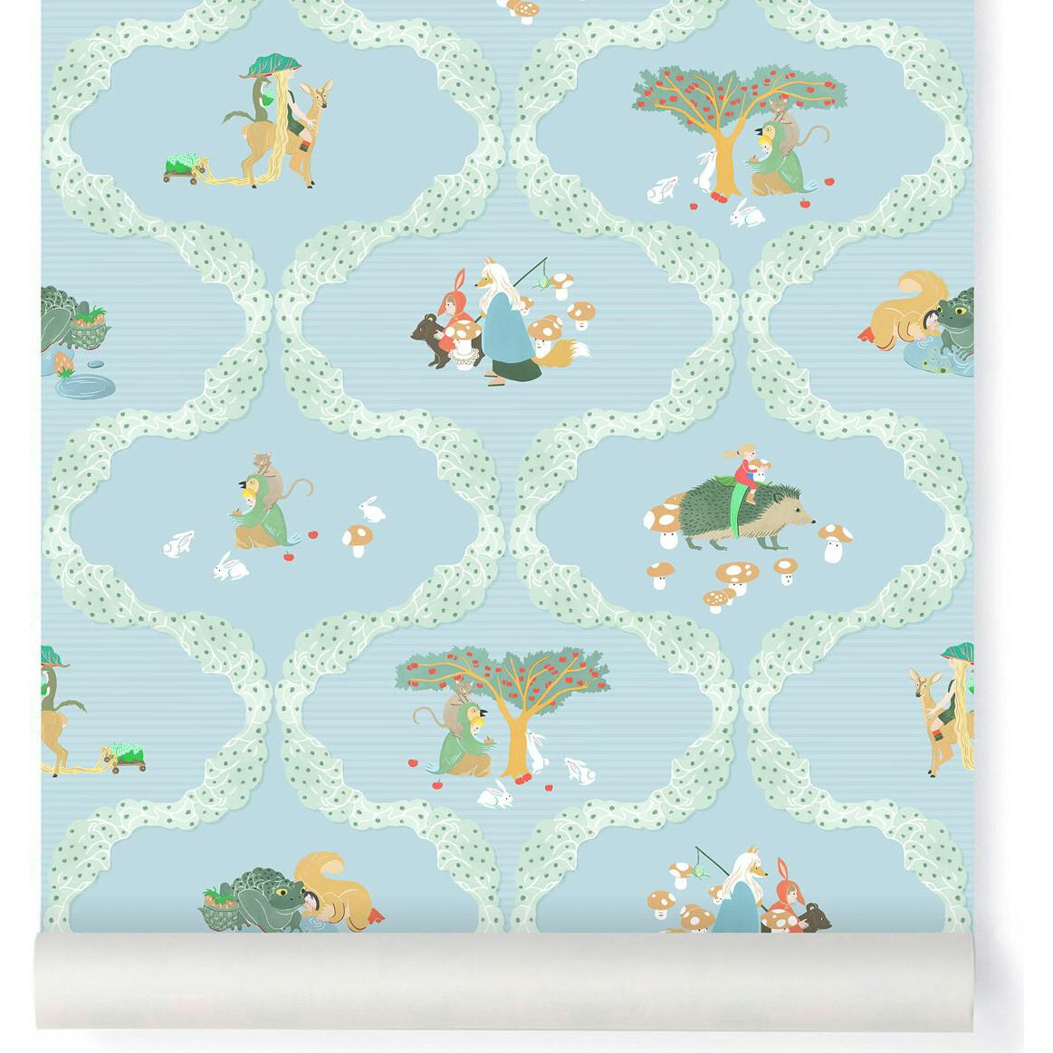 Papier peint LES ENFANTS PERDUS coloris Ciel