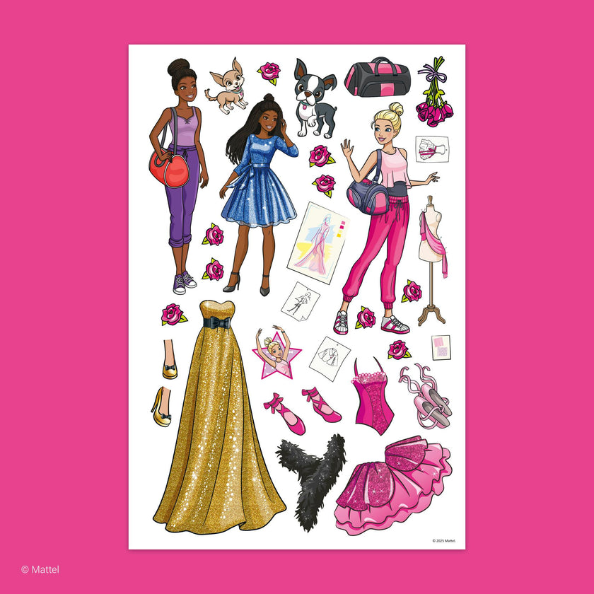 Color & Sticker Fun: Barbie
