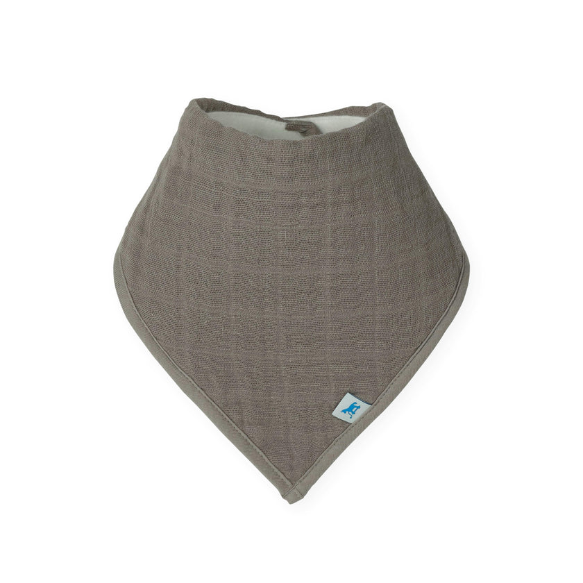 Cotton Muslin + Fleece Bandana Bib 4 Pack - Adobe Checker