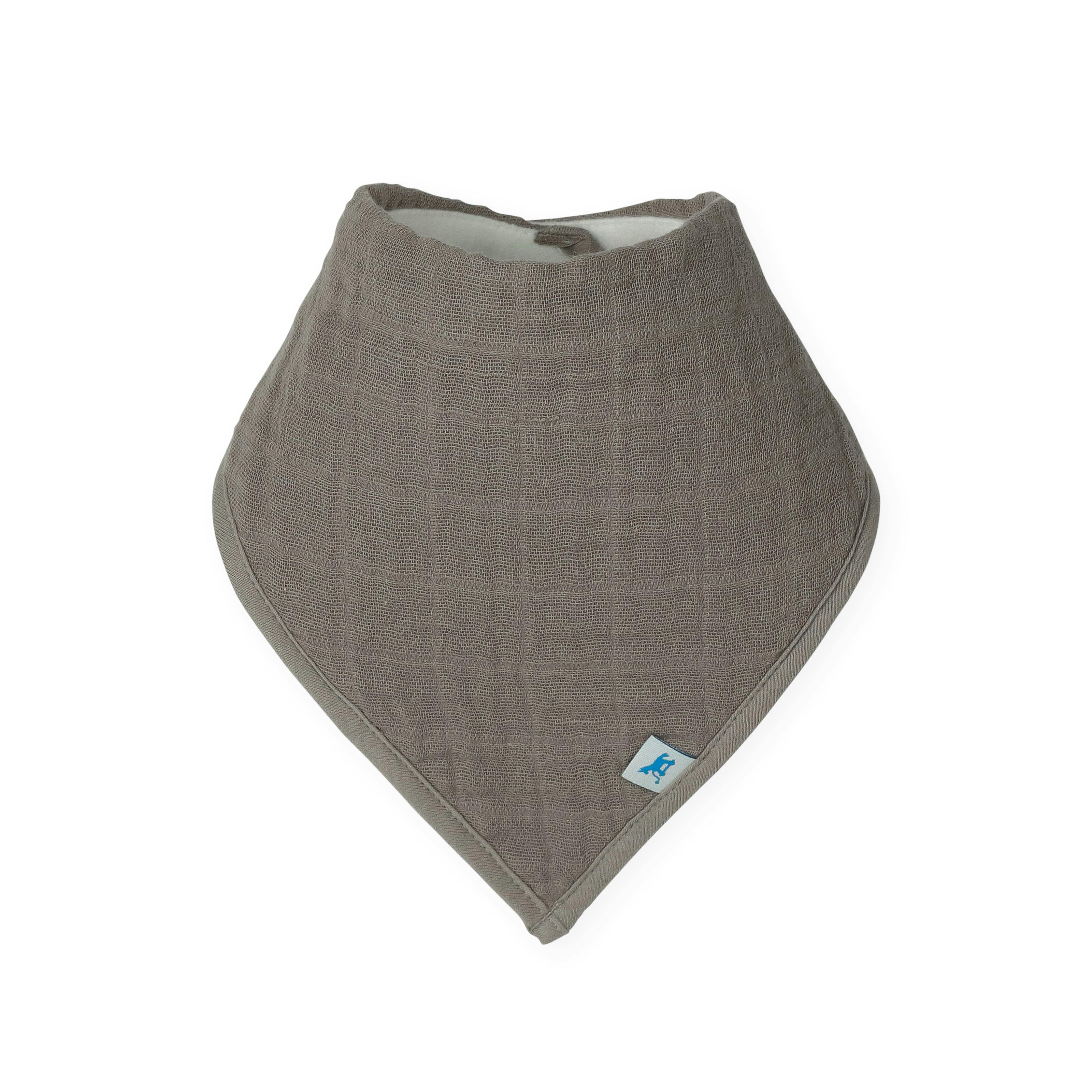 Cotton Muslin + Fleece Bandana Bib 4 Pack - Adobe Checker
