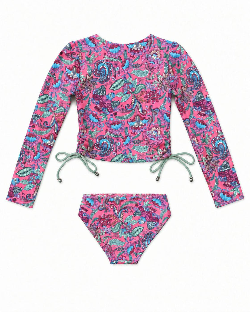 Long Sleeve Bikini Set with Reversible Bottom – Liberty
