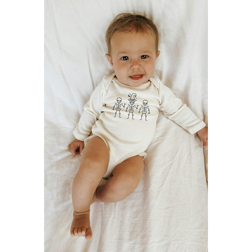 Skeletons Organic Bodysuit Long Sleeve