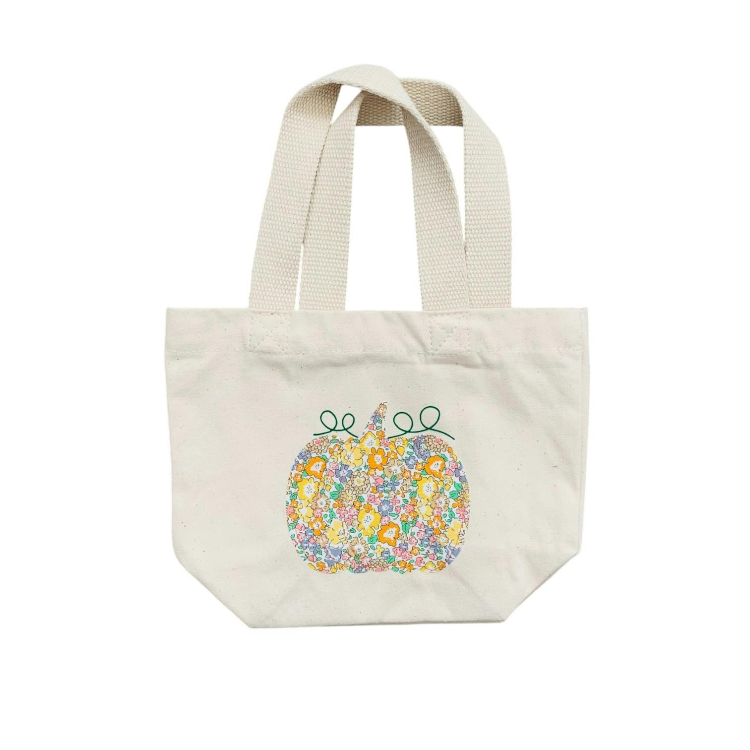 Liberty of London pumpkin trick or treat bag in beige