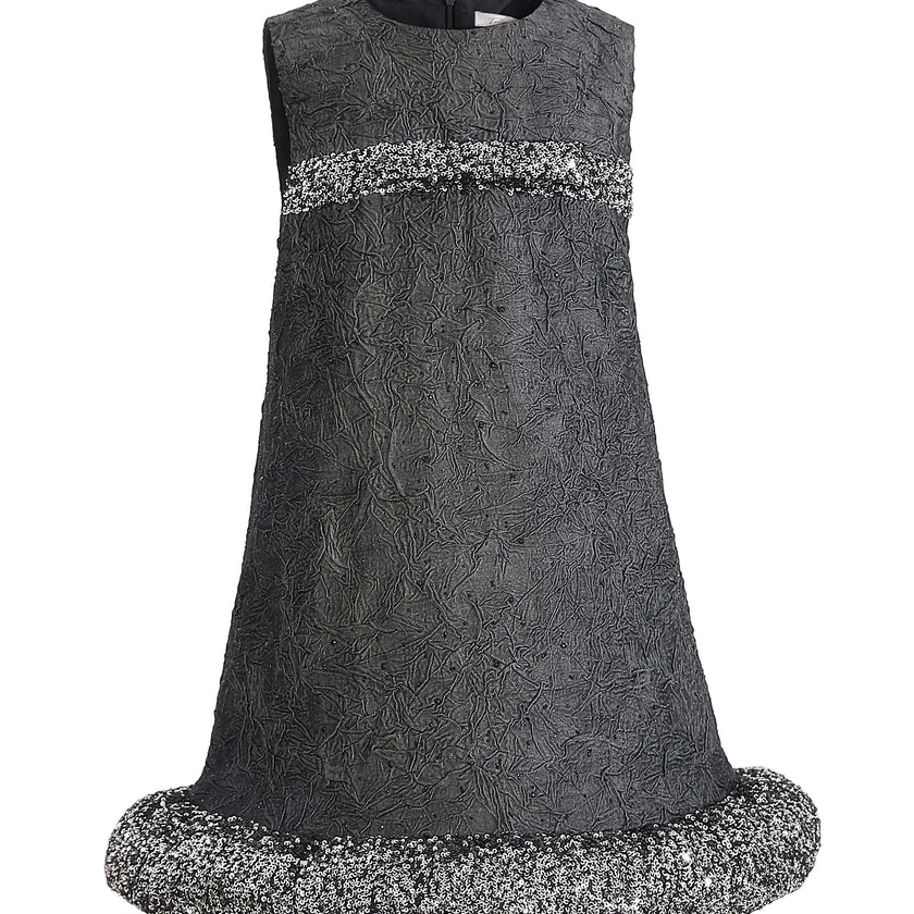 Dark Gray Speckled Dress