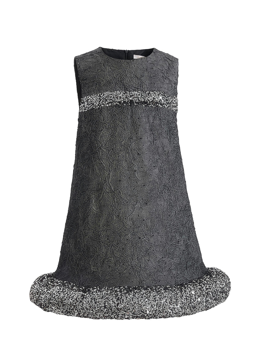 Dark Gray Speckled Dress