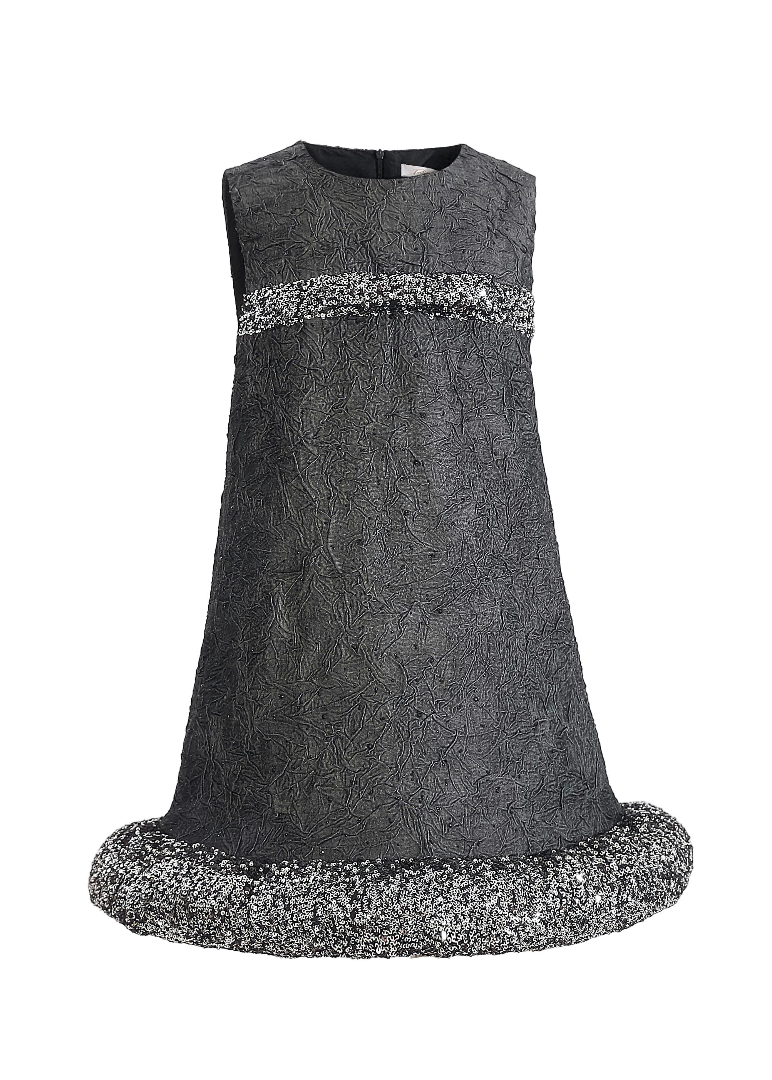 Dark Gray Speckled Dress