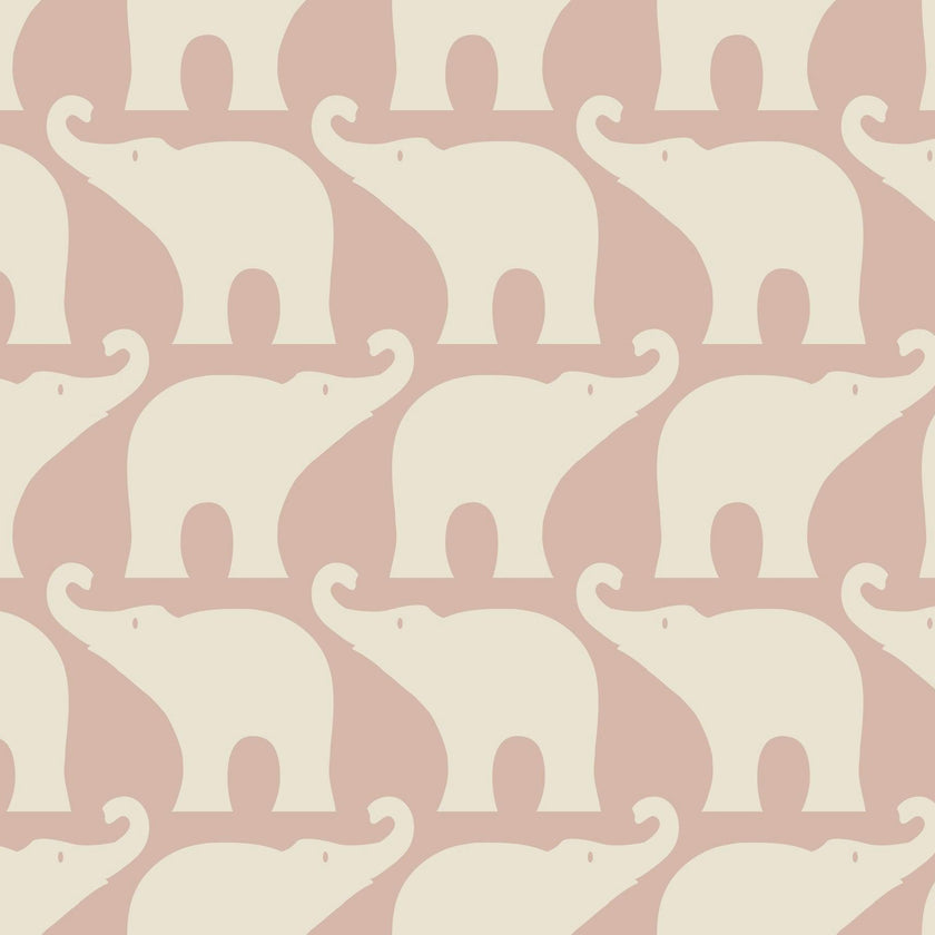 Rose Elephant Organic Long Sleeve One Piece