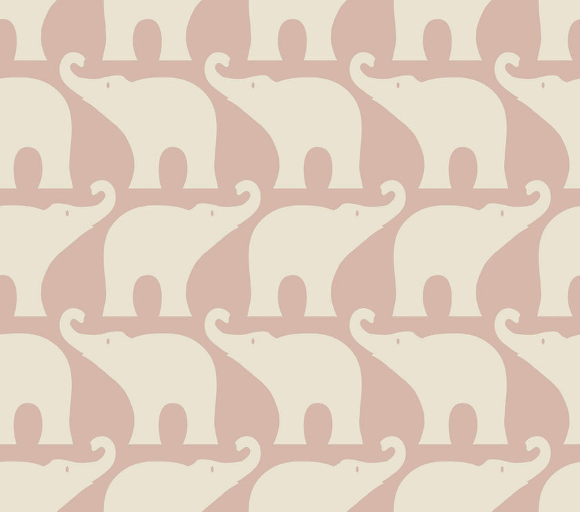 Rose Elephant Organic Long Sleeve One Piece