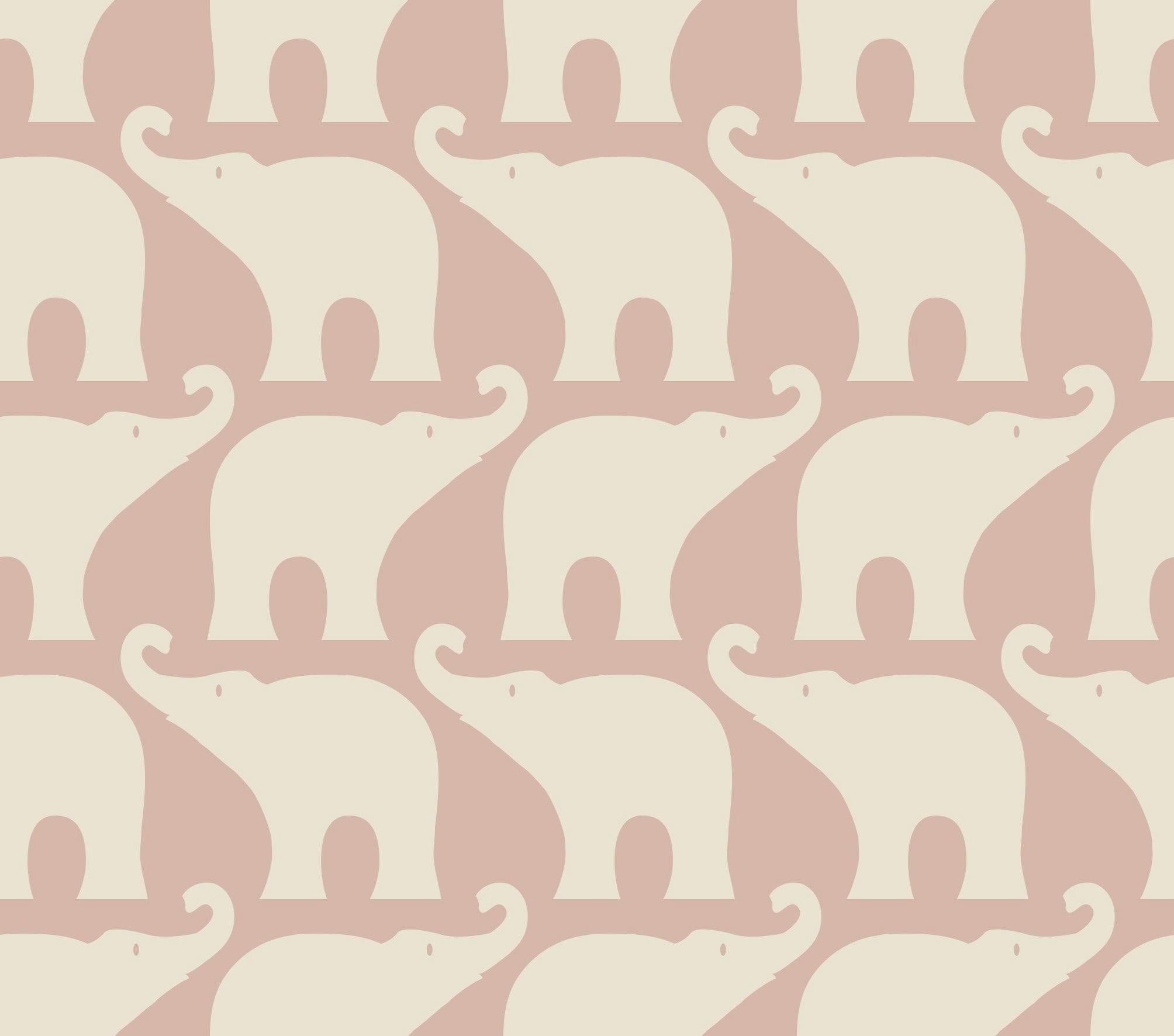 Rose Elephant Organic Long Sleeve One Piece