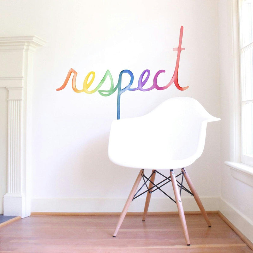 Watercolor Words • Respect • Peel-and-Stick Wall Decals