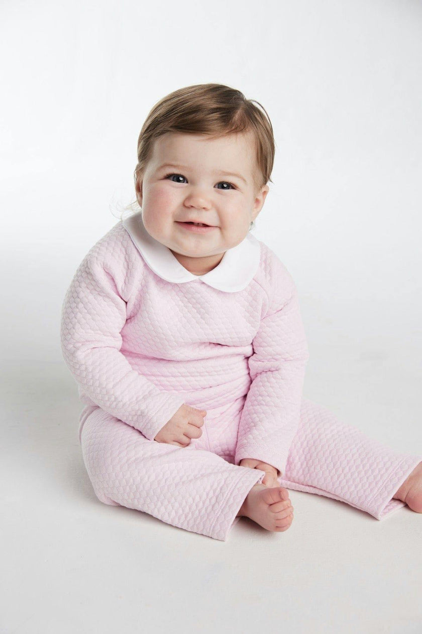 Quilted Pant Set - Light Pink