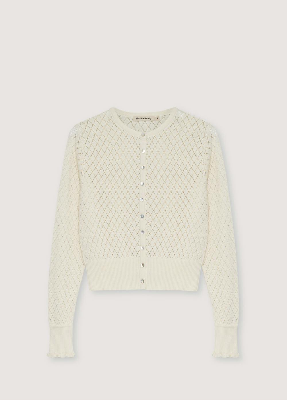 Lirio Woman Cardigan Ecru