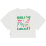 Beach Theme Graphic Crop Top