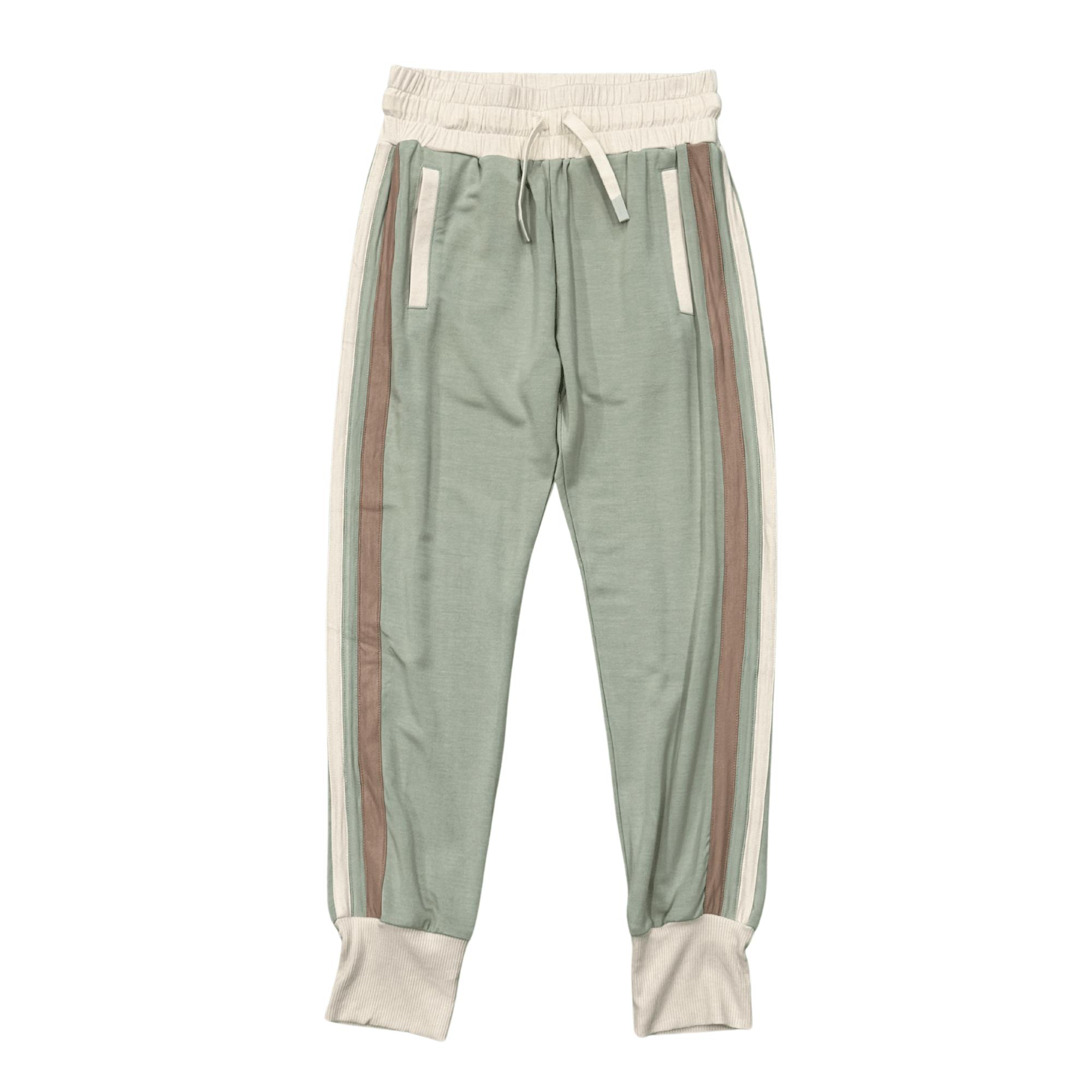 Track Striped Jogger Desert Sage