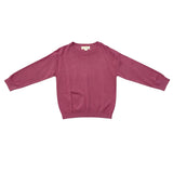 Girls Crew Neck Sweater in Winter Mauve