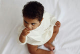 Harley Pocket Romper in Marshmallow