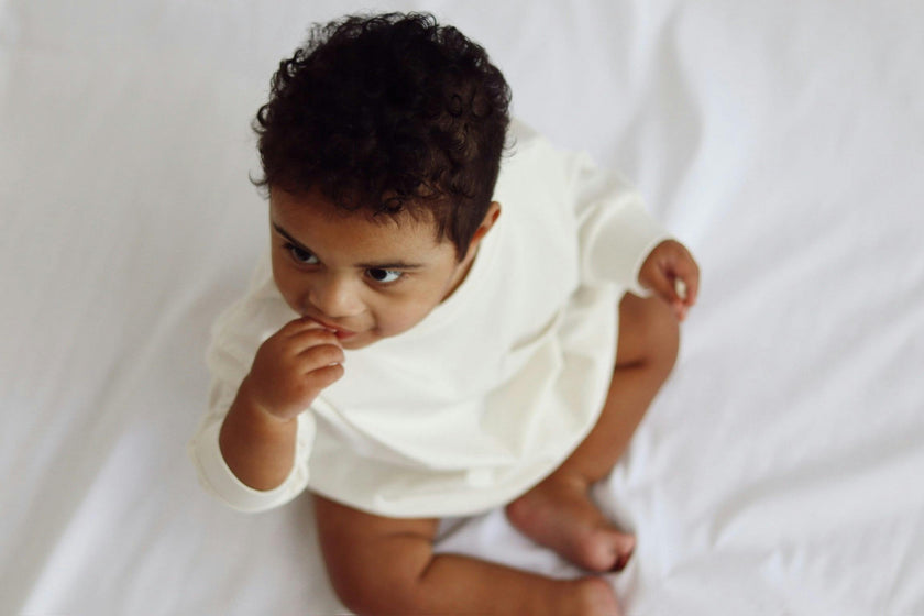 Harley Pocket Romper in Marshmallow