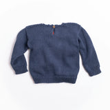 Patchwork Sweater in Wildberry Denim