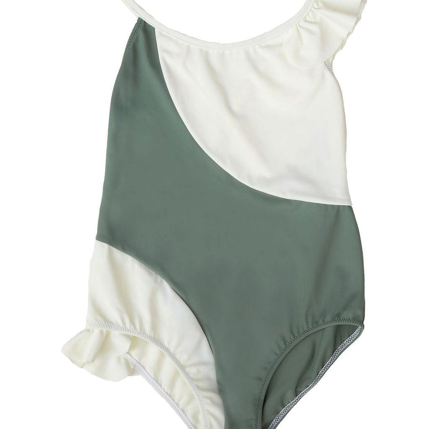 Coco One Piece Swimsuit Sage Green And Ivory