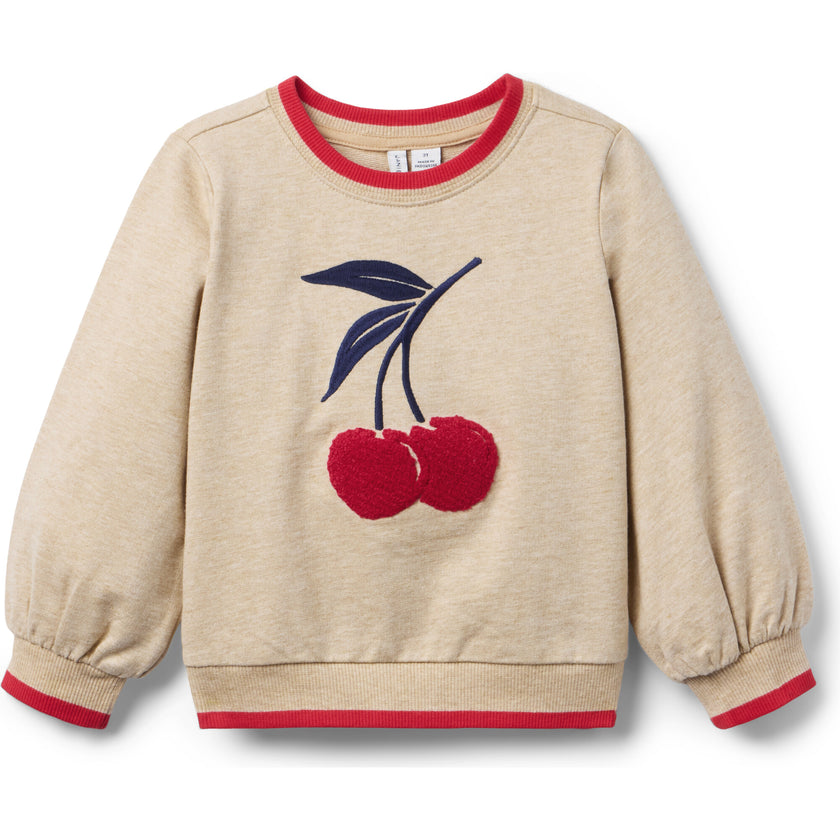 Cherry Sweatshirt, Oatmeal