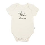 graphic bodysuit | ten months milestone charcoal