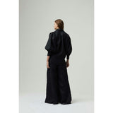 Cape Linen Pants - Black