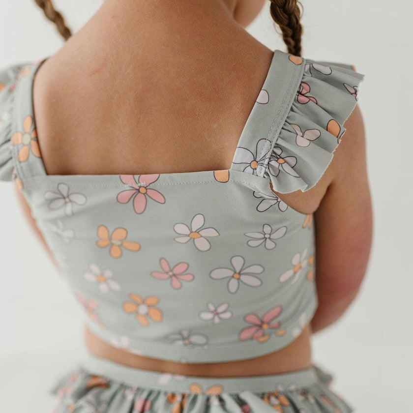Girl's Two-Piece Ruffle Swimsuit
