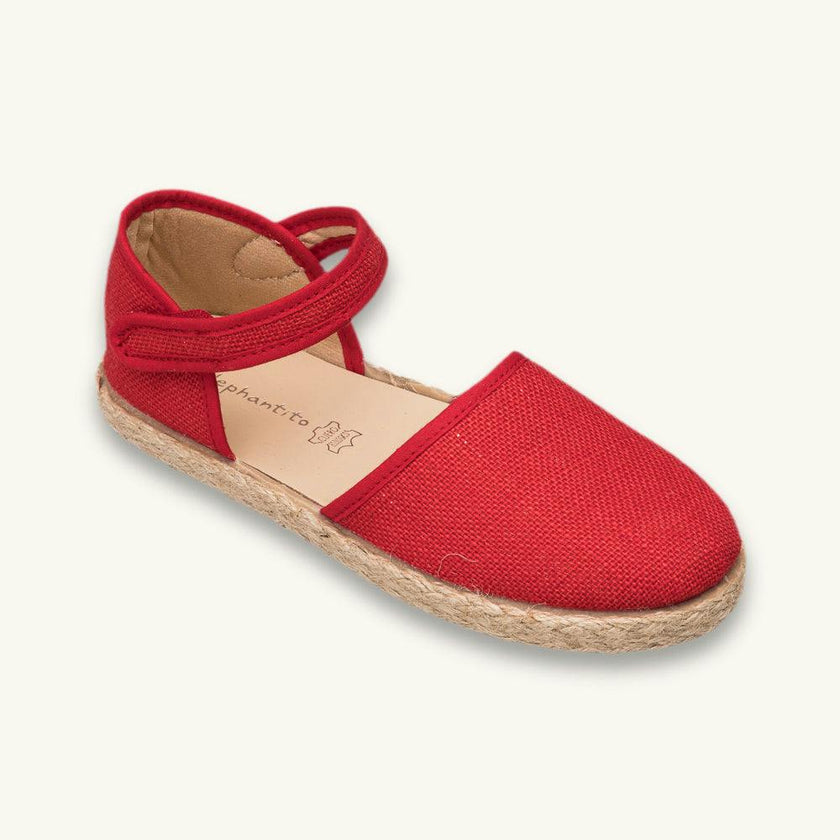Linen Classic Espadrille | Red
