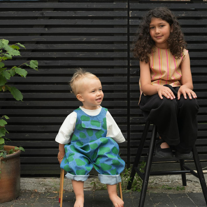 Kai Denim Dot Oversized Dungarees