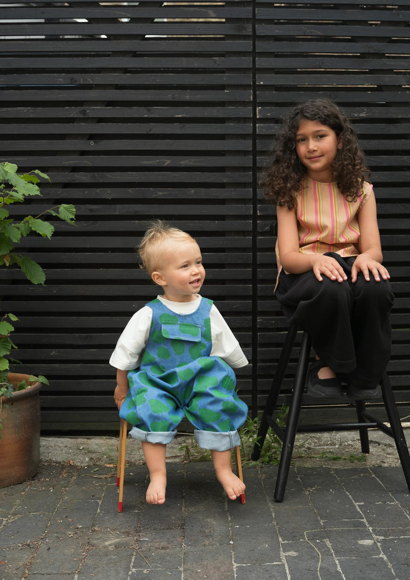 Kai Denim Dot Oversized Dungarees