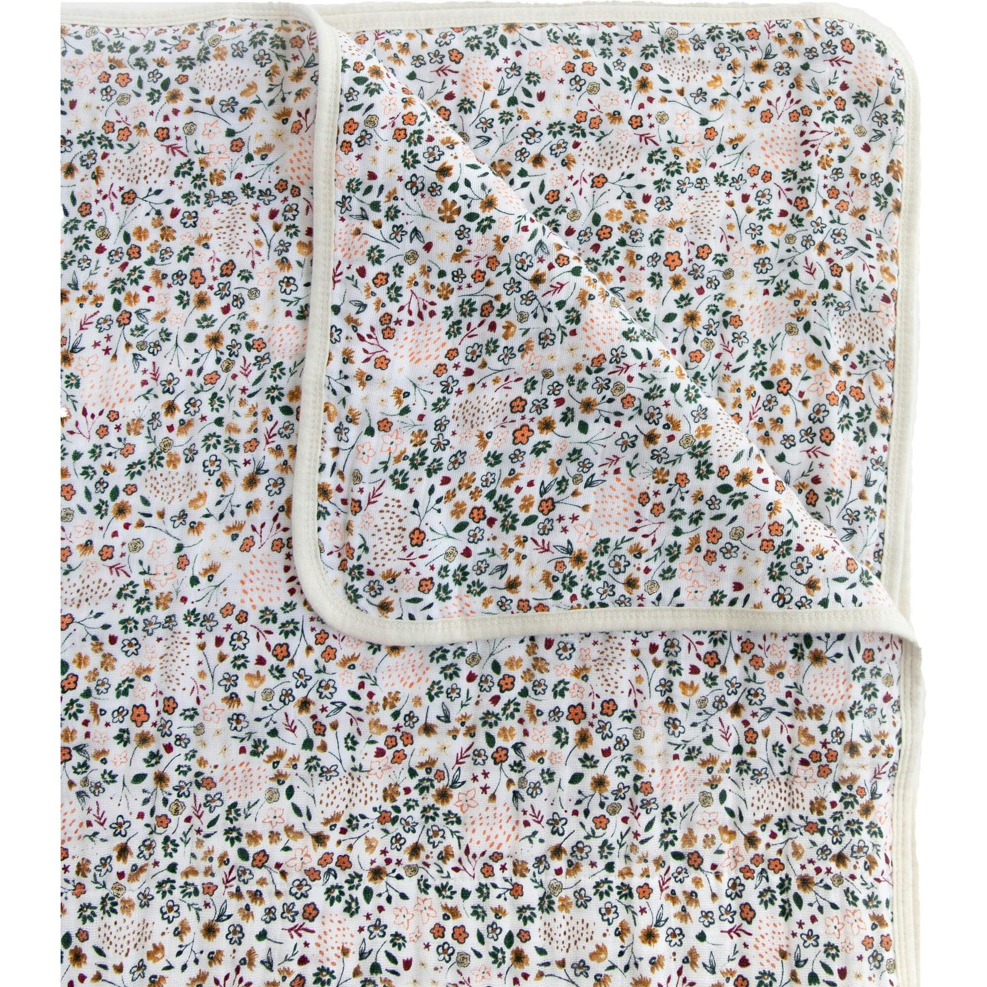 Original Cotton Muslin Quilt - Pressed Petals