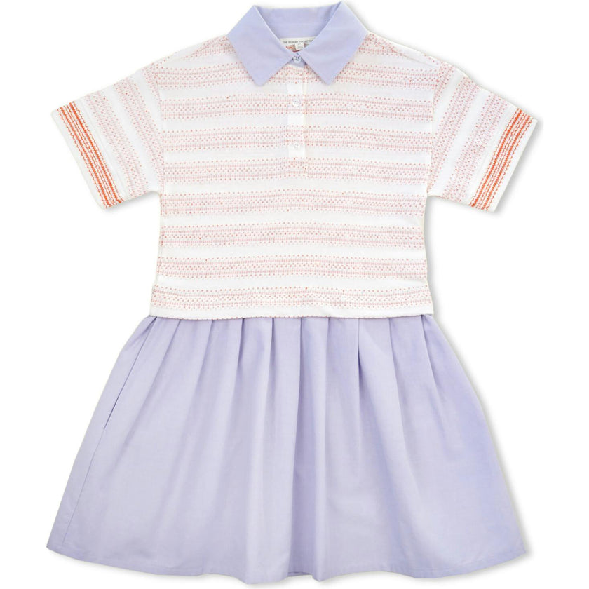 Organic Pleated Polo Dress