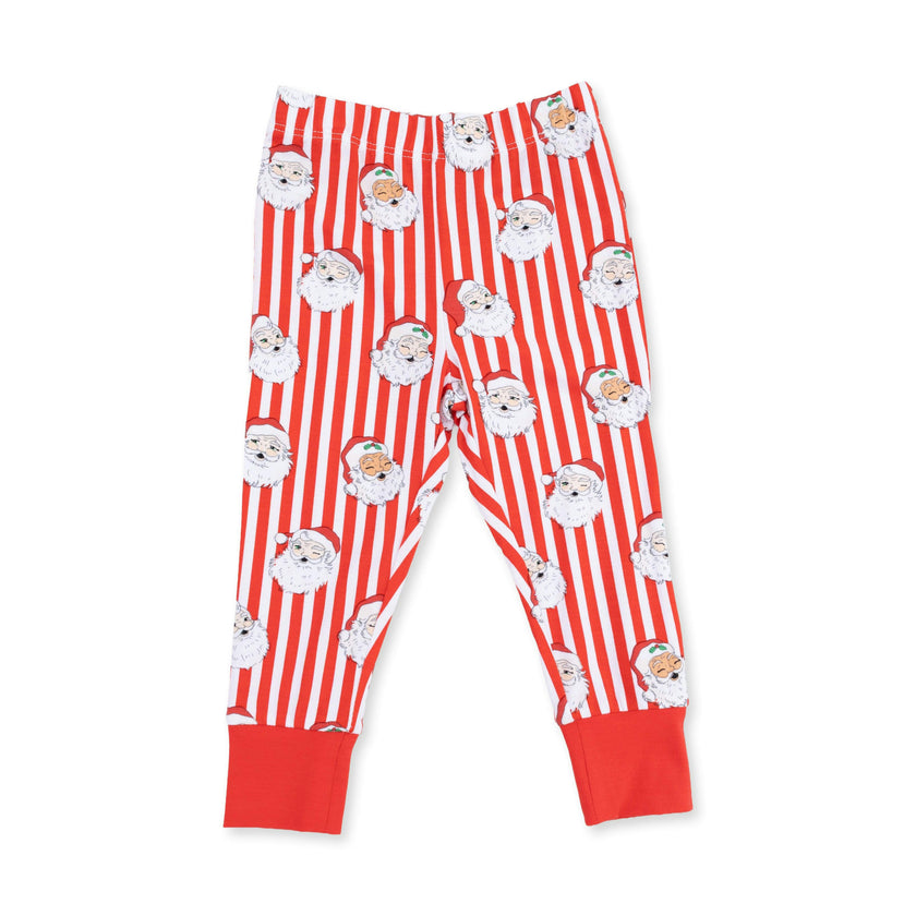 Vintage Santa Stripe - Long Sleeve Loungewear Set