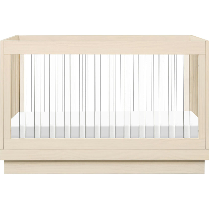 Harlow Acrylic 3-In-1 Convertible Crib With Toddler Bed Conversion Kit