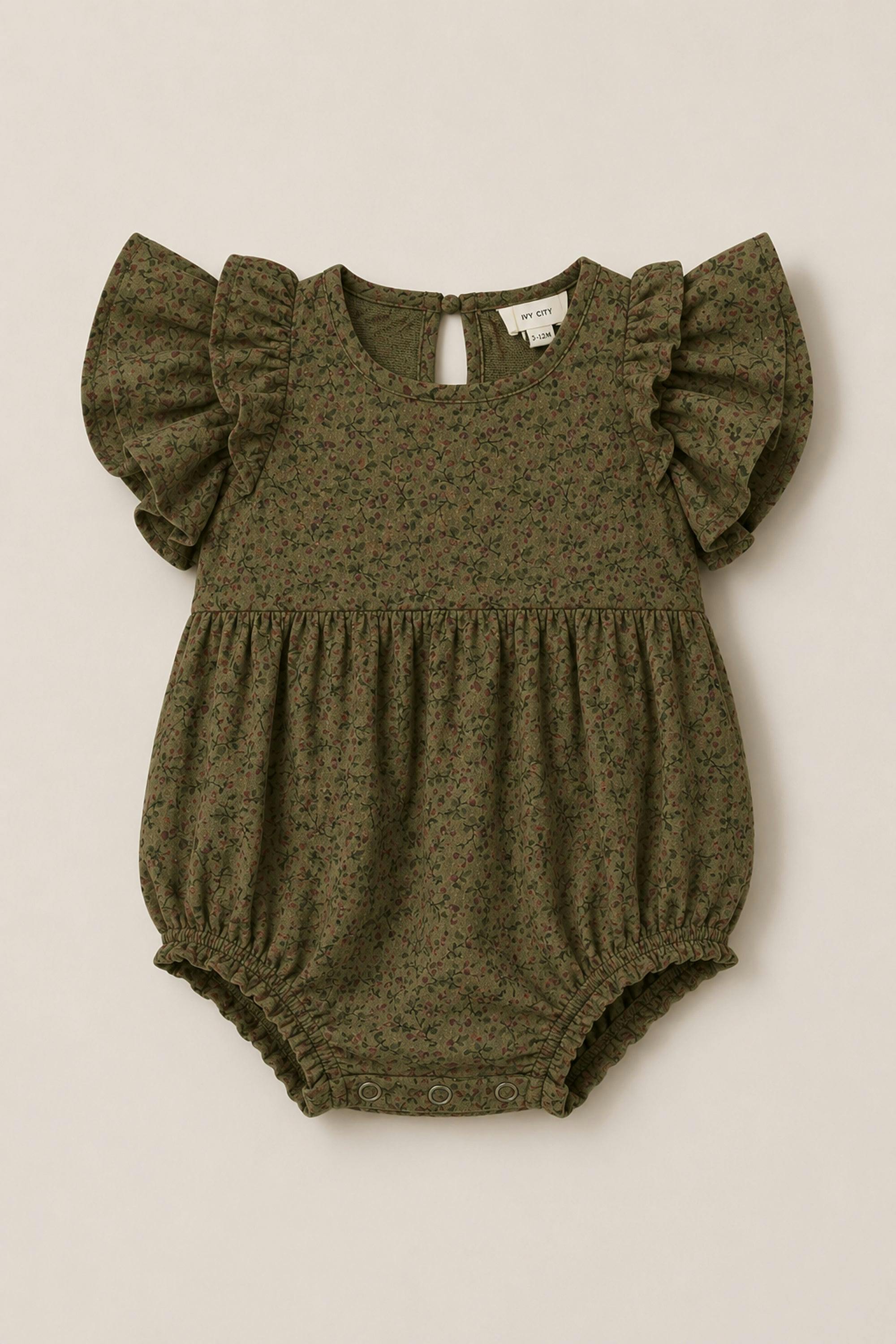 Baby Hattie Romper in Woodland Floral