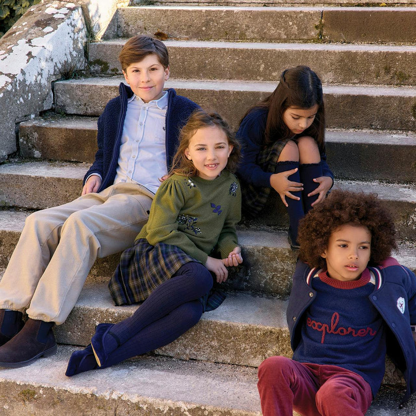 TARTINE ET CHOCOLAT Prep School Skirt - Marine