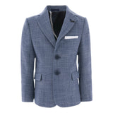 Blue Peak Lapel Formal Blazer