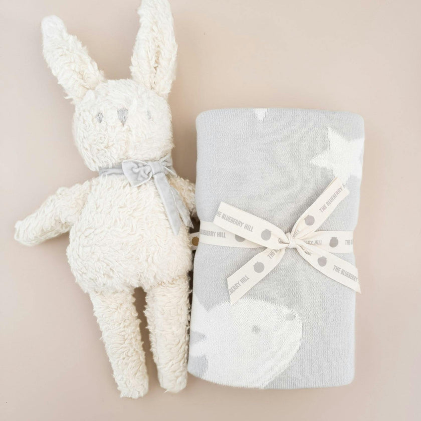 Star Moon Blanket Bunny Plush Toy Gift Set