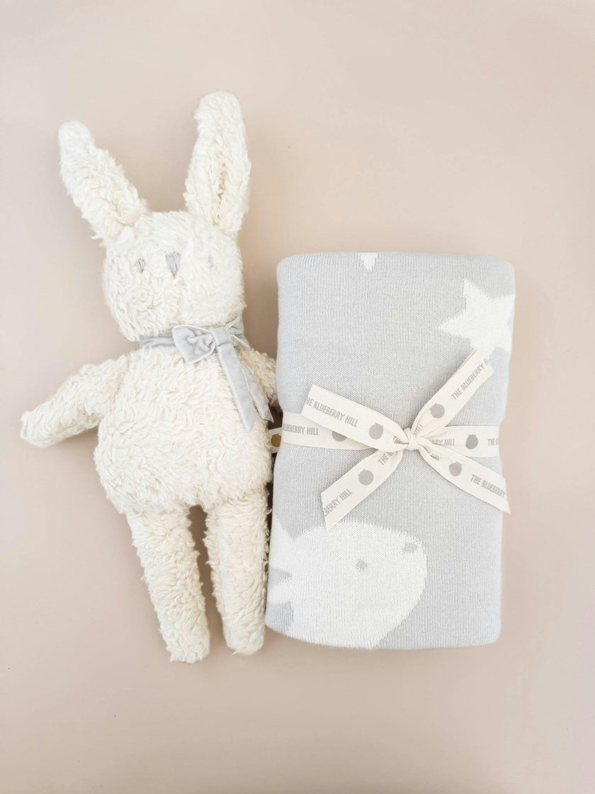 Star Moon Blanket Bunny Plush Toy Gift Set