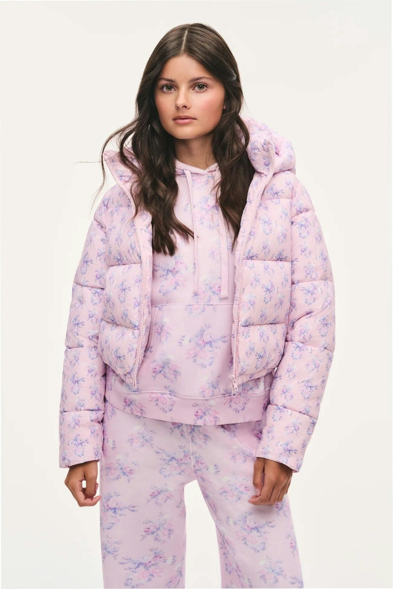 Moore Tween Jacket, Iced Mauve Floral